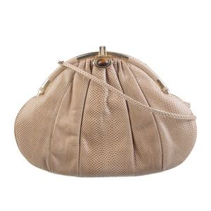 Judith Leiber Karung Tiger Eye Crossbody Shoulder Bag Excellent Vintage 1990’s